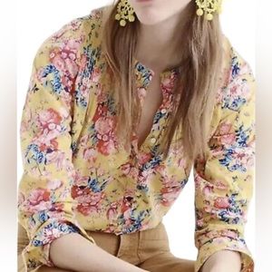 J. Crew Liberty Magical Bouquet Classic Popover Top, Floral, Liberty Art Fabric